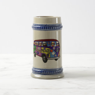 Sockengeld-Friedensbus-Bierkrug Bierglas