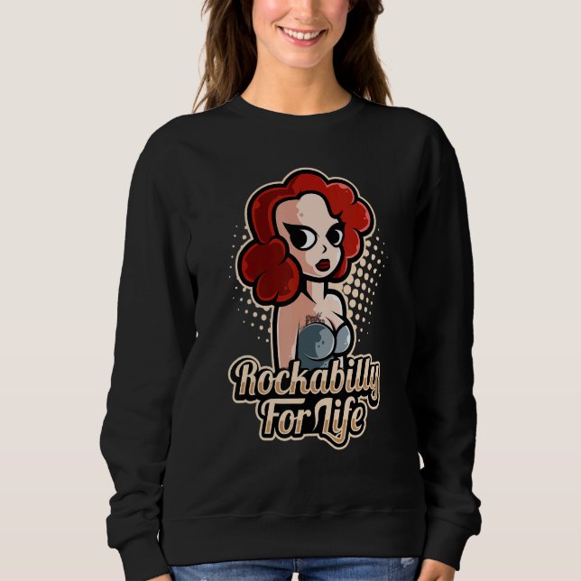Sockenhop-Kostüm Rockabilly für das Leben für GRÖS Sweatshirt (Vorderseite)