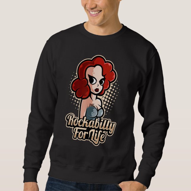 Sockenhop-Kostüm Rockabilly für das Leben für GRÖS Sweatshirt (Vorderseite)