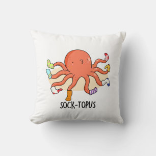 Sockentopus Funny Octopus mit Socken Pun Kissen