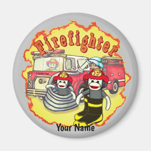 Socketmonkey Feuerwehrmann Magnet