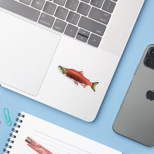 Sockeye Lachs Aufkleber