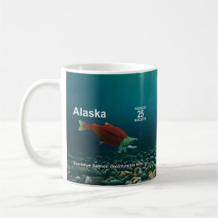 Sockeye Salmon - Alaska Postage Kaffeetasse