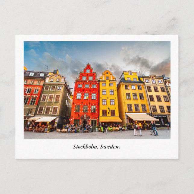 Sockholm Postkarte (Vorderseite)
