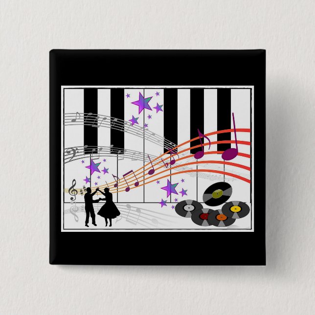 SockHop Nostalgia Button (Vorderseite)