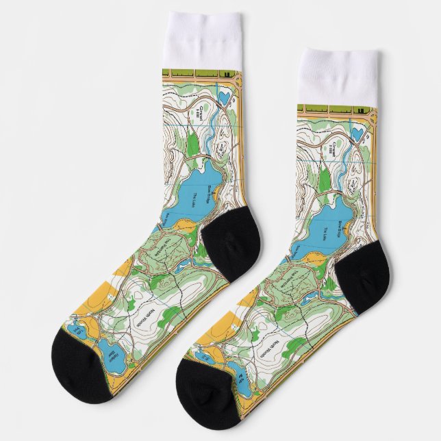 Socks -  Central park orienteering map Socken (Linkes Detail)
