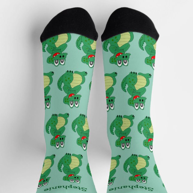 Socks Crocodile Design Socken (Oben)