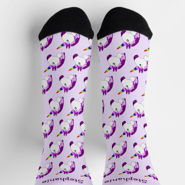 Socks Fantasy Art Unicordesign Socken (Oben)