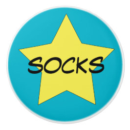 Socks Kleidung Organisation Schublade Knöpfe Keramikknauf