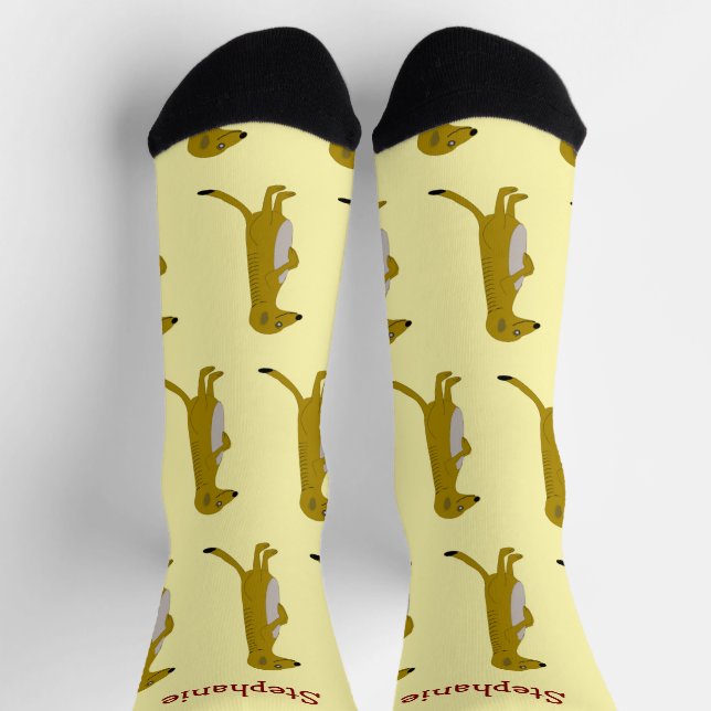 Socks Meerkat Design Socken (Oben)