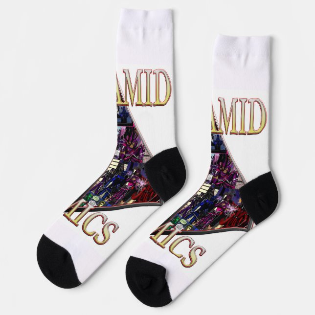 SOCKS MIT PYRAMIDEN LOGO SOCKEN (Linkes Detail)