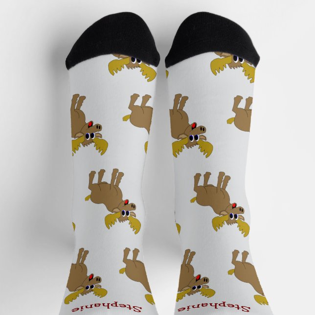Socks Moose Design Socken (Oben)