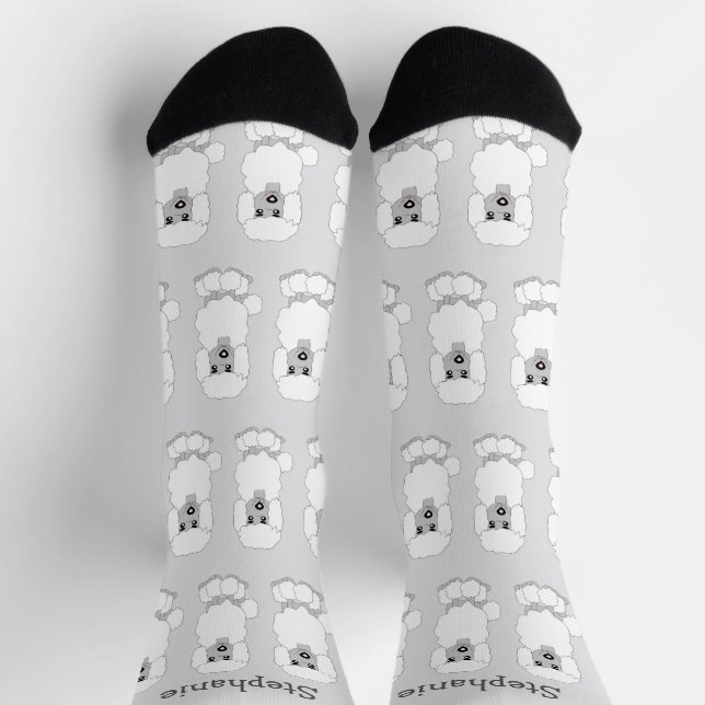 Socks Poodle Dog Design Socken (Oben)