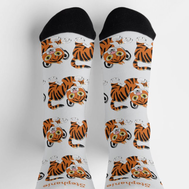 Socks Tiger Cub Design Socken (Oben)