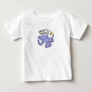 Socktopus Blauer Kraken mit Sockfunny Meme Baby T-shirt