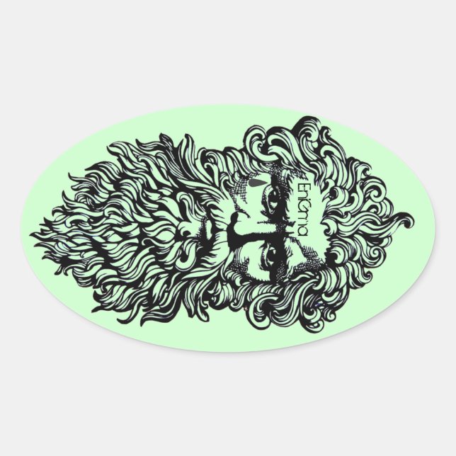 Socratease-Aufkleber Ovaler Aufkleber (Vorderseite)