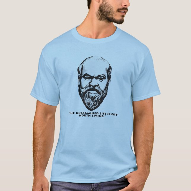 SOCRATES "das ununtersuchte Leben" T - Shirt (Vorderseite)