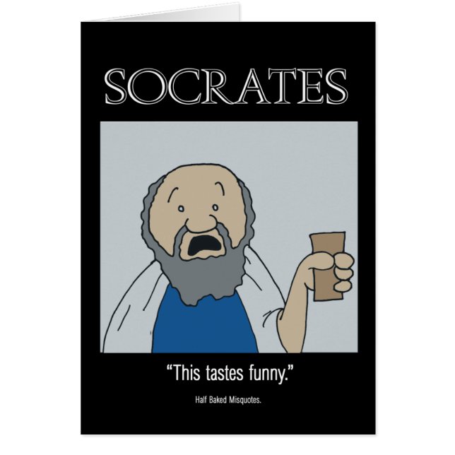 Socrates Karte - Lustige Karte (Vorne)