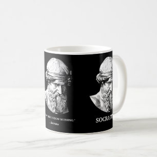 Socrates "Nichts Wissen" Geschenktasse Kaffeetasse