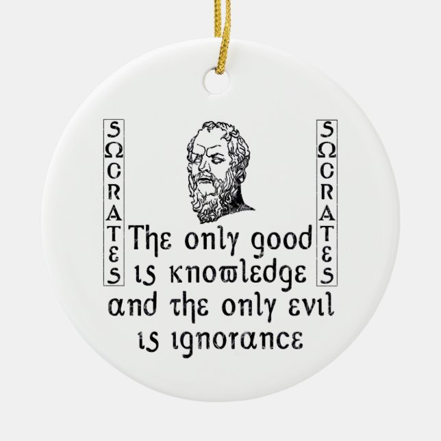 SOCRATES-Verzierung Keramikornament (Vorne)