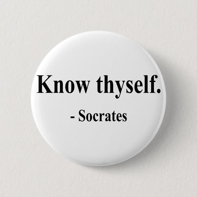SOCRATES-Zitat 5a Button (Vorderseite)