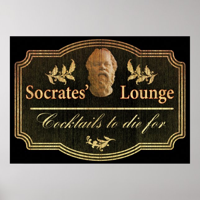 Socrates's Lounge Poster (Vorne)
