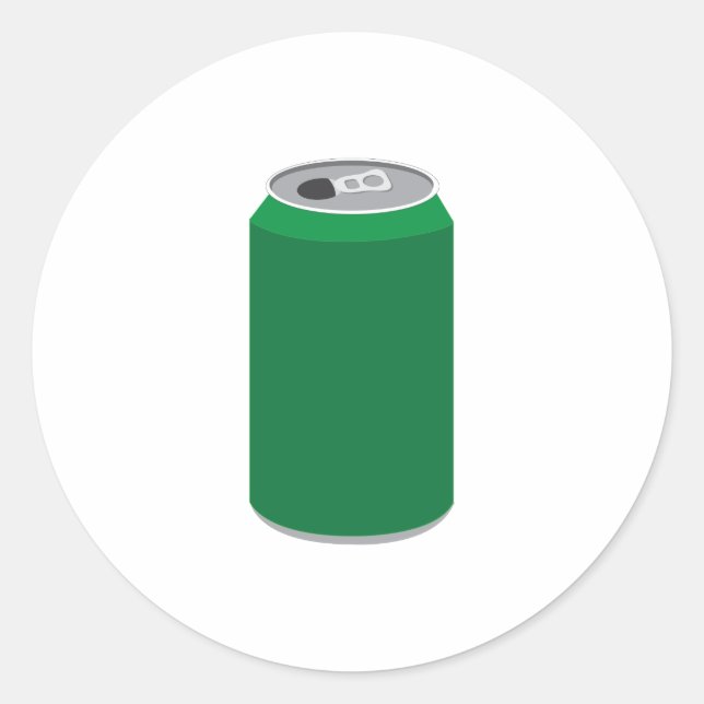 Soda Can Runder Aufkleber (Vorderseite)