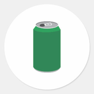 Soda Can Runder Aufkleber