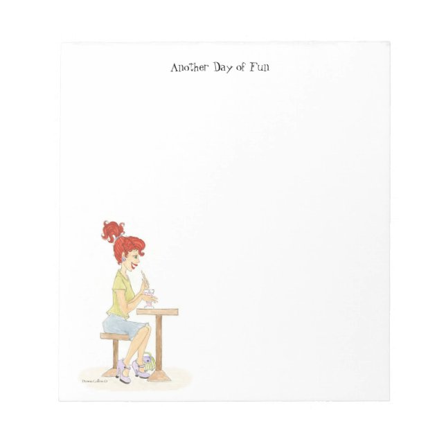 Soda Girl Note Pad Notizblock (Vorderseite)