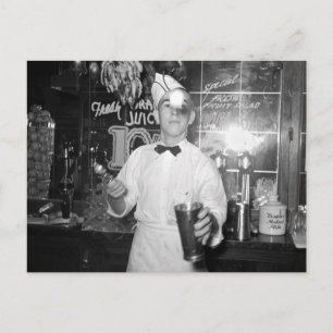 Soda Jerk, 1930er Postkarte