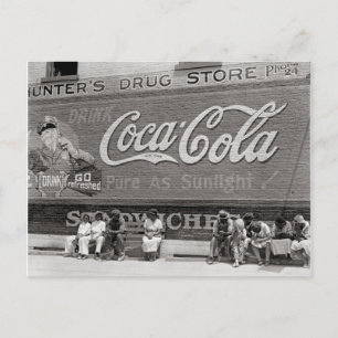 Soda Pop Billboard, 1939 Postkarte