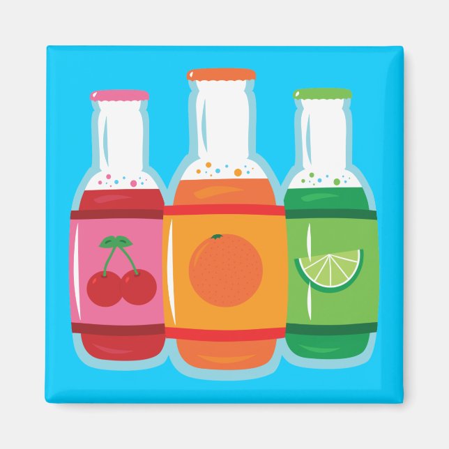 Soda Pop Flaschen Magnet (Vorne)