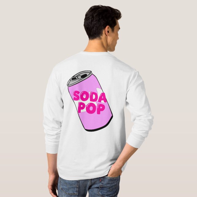 SODA POP – Vibrant Pop Culture Design T-Shirt (Schwarz voll)