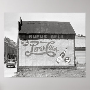 Soda Pop Werbeplakat, 1938. Vintage Foto Poster
