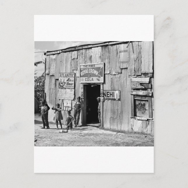 Soda Shack, 1940er Postkarte (Vorderseite)