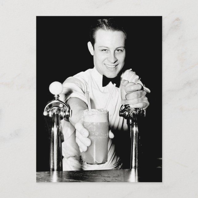 Soda Shop, 1936 Postkarte (Vorderseite)