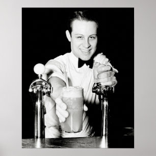 Soda Shop, 1936. Vintage Foto Poster