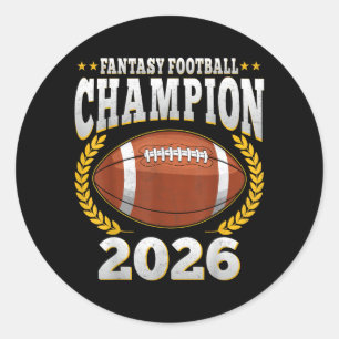 Sodasy Football Sport Style 2026 - Trophäengewinne Runder Aufkleber