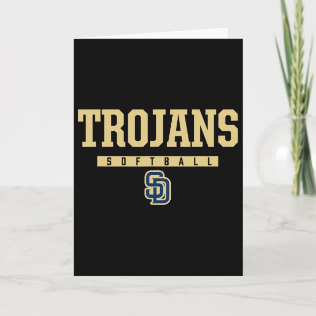 Soddy-daisy Trojans Logo Softll Hs  Karte (Vorderseite)