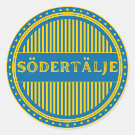 Södertälje City Pride Emblem – Swedish Identity Runder Aufkleber
