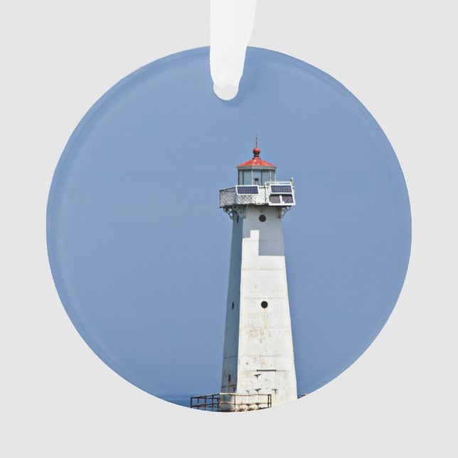 Sodus Outer Lighthouse auf einem Acrylschmuck Ornament (Vorderseite)