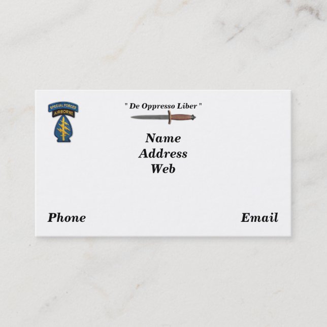 Sof-Tierärzte sfg sf grüne Barette der Visitenkarte (Vorderseite)