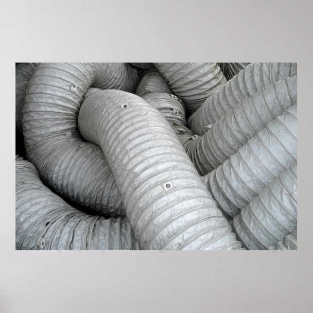 Sofa aus grauem und schwarzem Stoff Poster (Vorne)