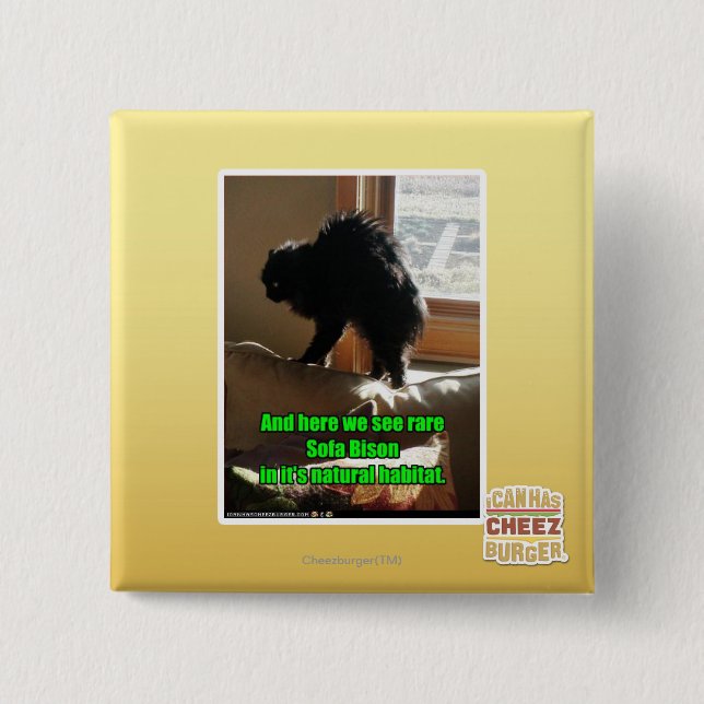 Sofa-Bison Button (Vorderseite)