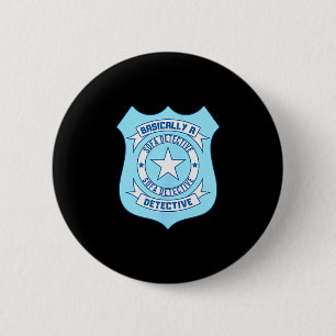 Sofa-Detektiv-Abzeichen Lustig True Crime Eigentli Button