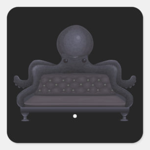 Sofa für 2 Personen Quadratischer Aufkleber