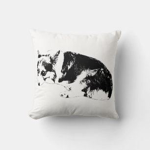 Sofa Ink, sanfter Corgi Kissen