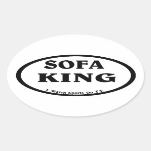 Sofa King, Nonrunner . Ovaler Aufkleber