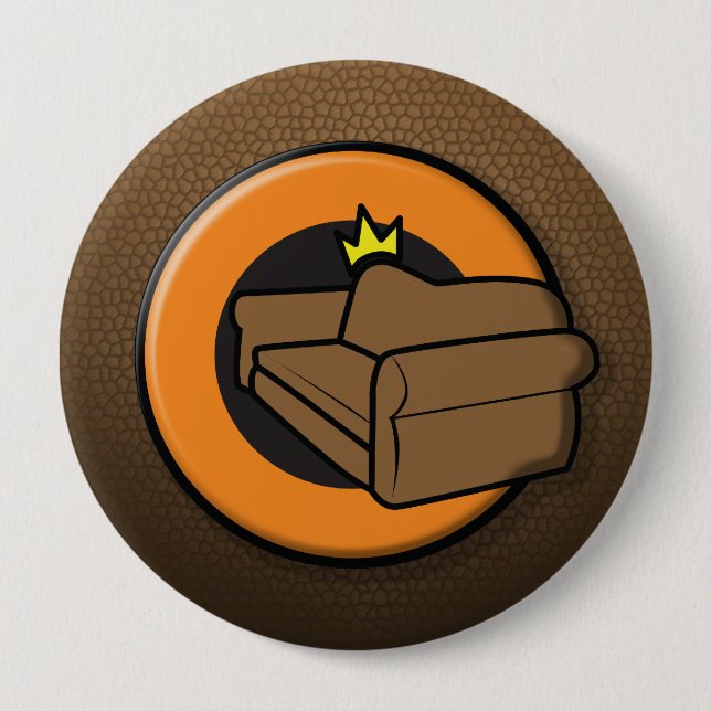Sofa-König Button (Vorderseite)
