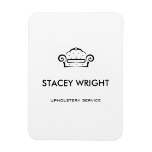 Sofa Schwarz Silhouette Polster weiß Magnet